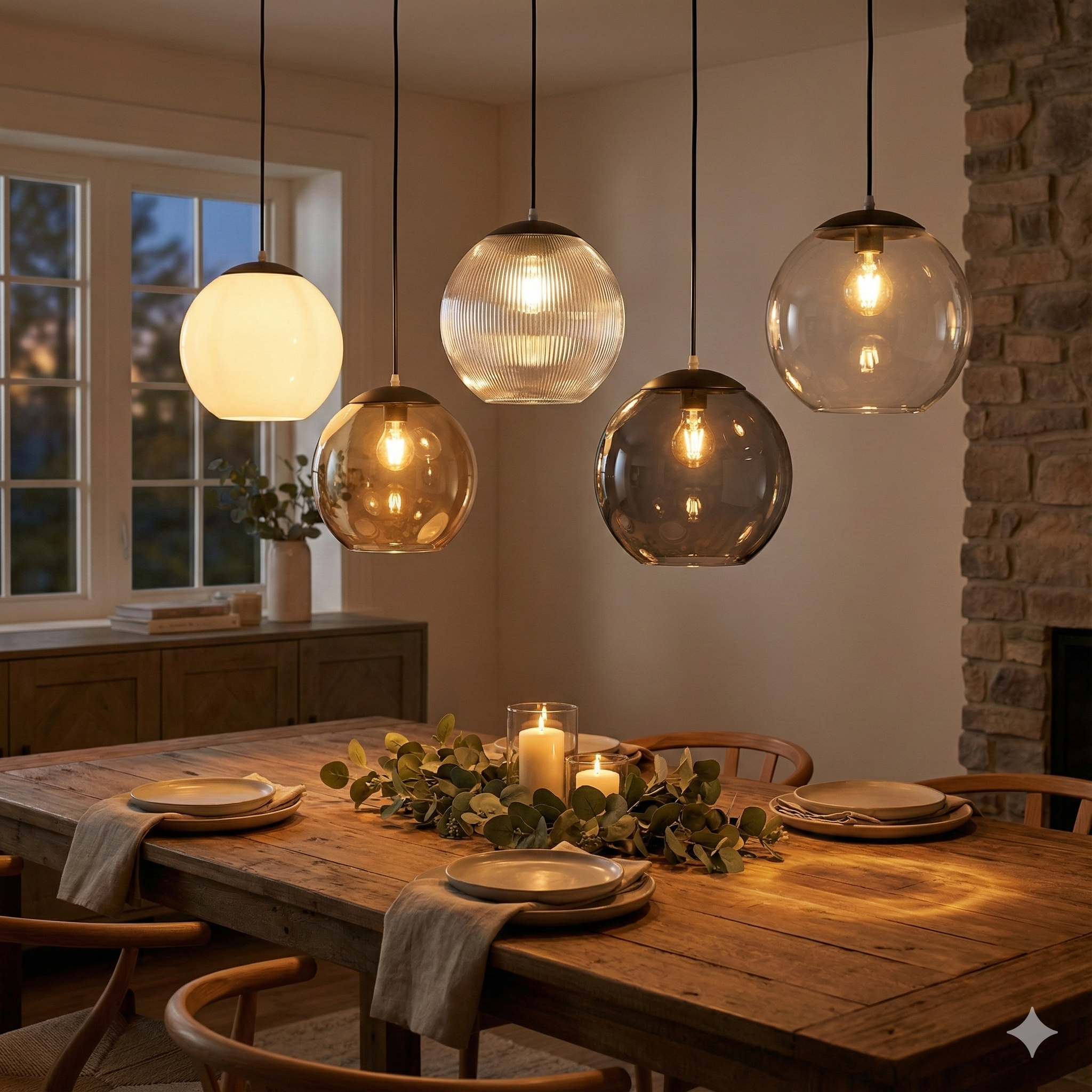 Acrylic Globe Pendant Light Fixture (10-Inch & 12-Inch) – Modern Lighting by KASTLITE