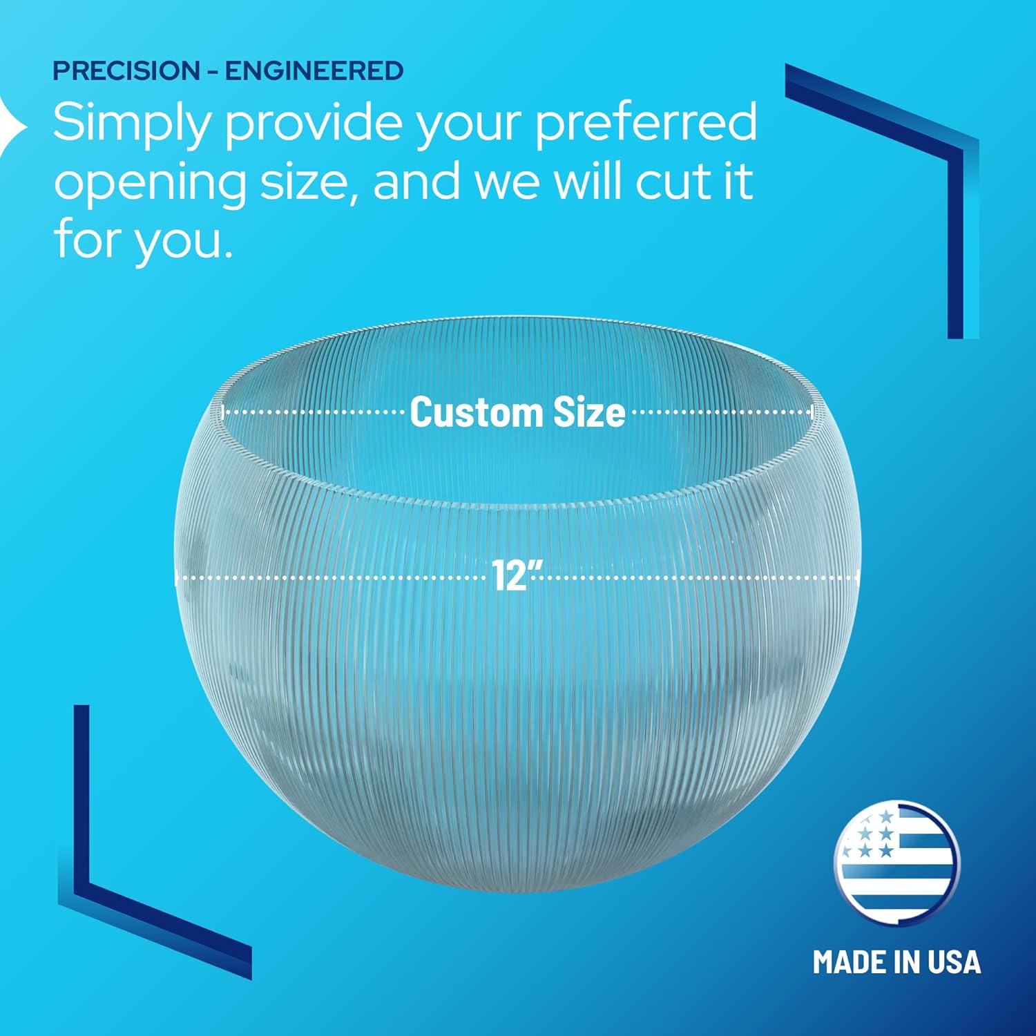 12" Custom Lamp Post Globe