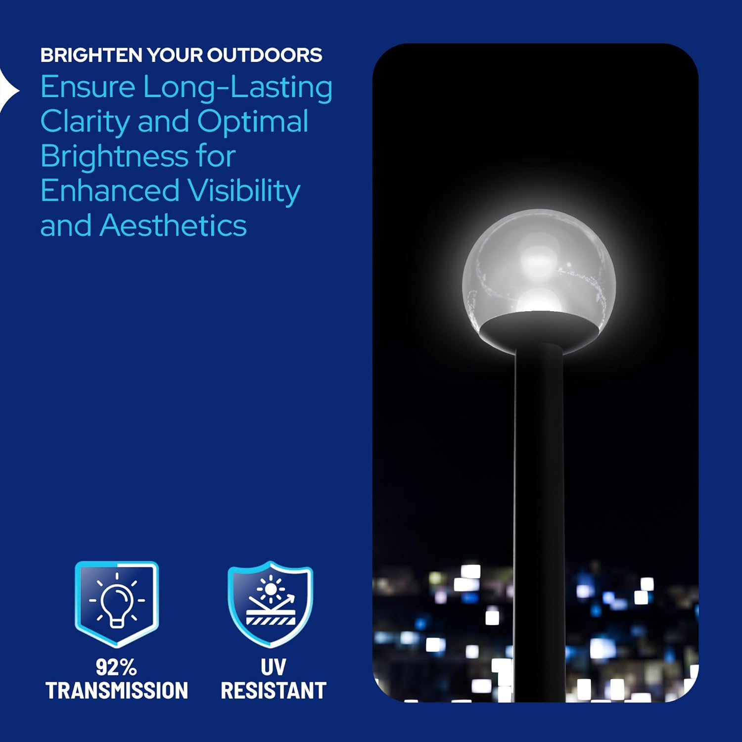 14" Custom Lamp Post Globe