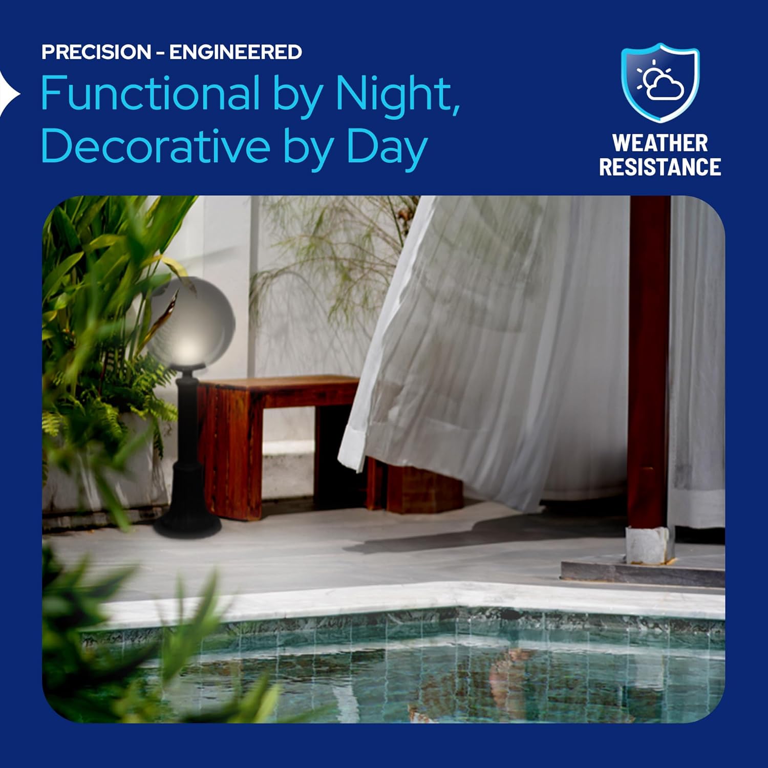 14" Custom Lamp Post Globe