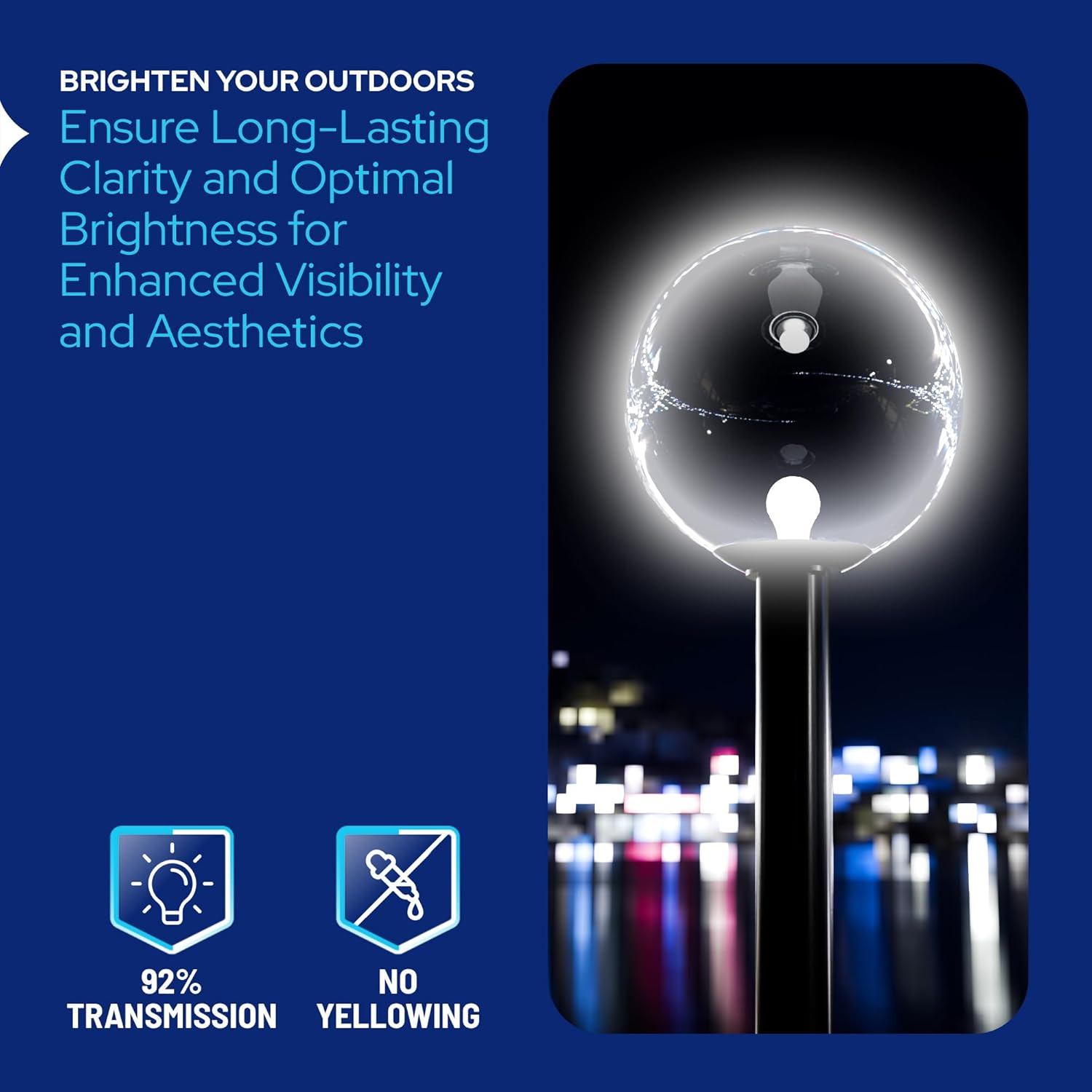 16" Custom Lamp Post Globe