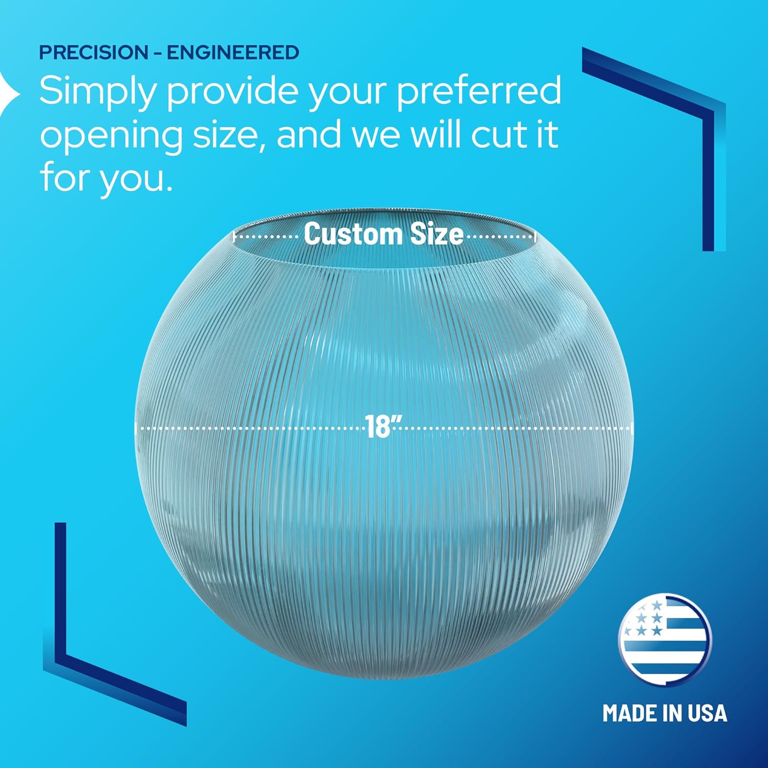 18" Custom Lamp Post Globe