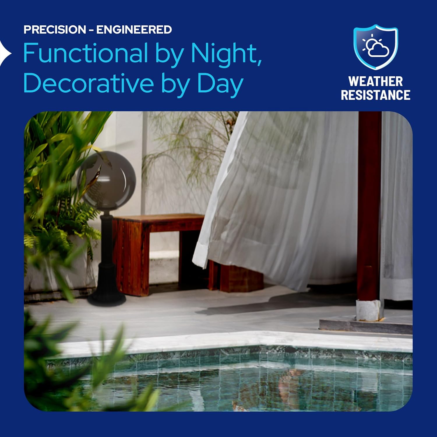 18" Custom Lamp Post Globe