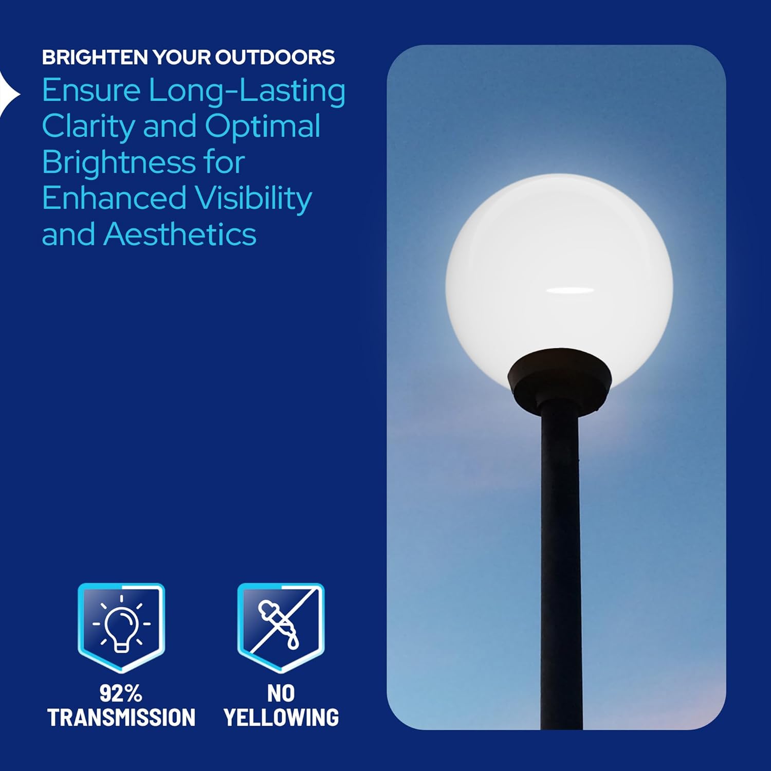 18" Custom Lamp Post Globe