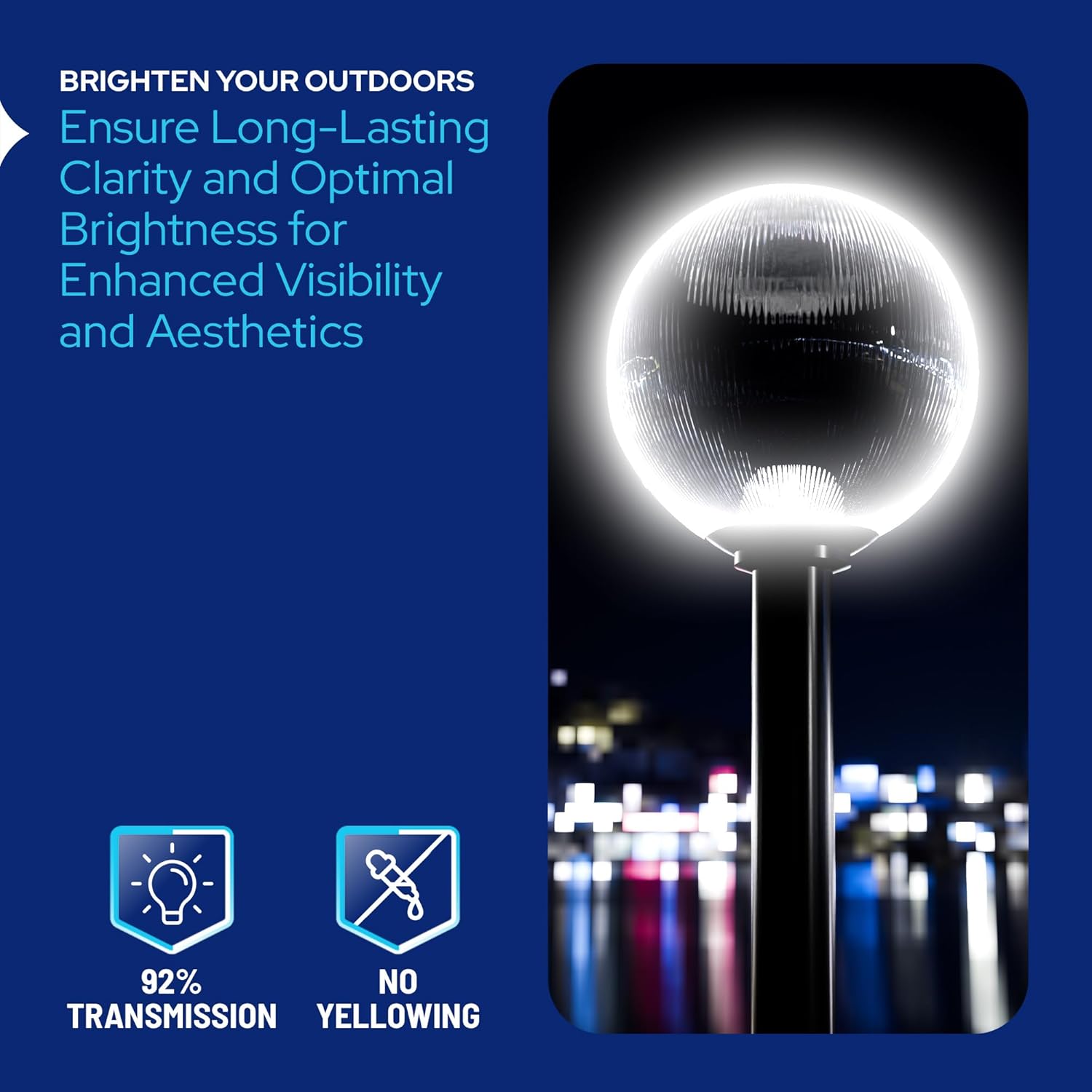 16" Custom Lamp Post Globe