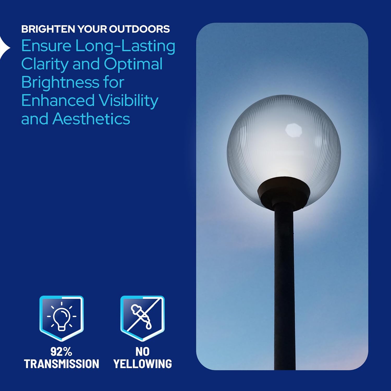 20" Custom Lamp Post Globe