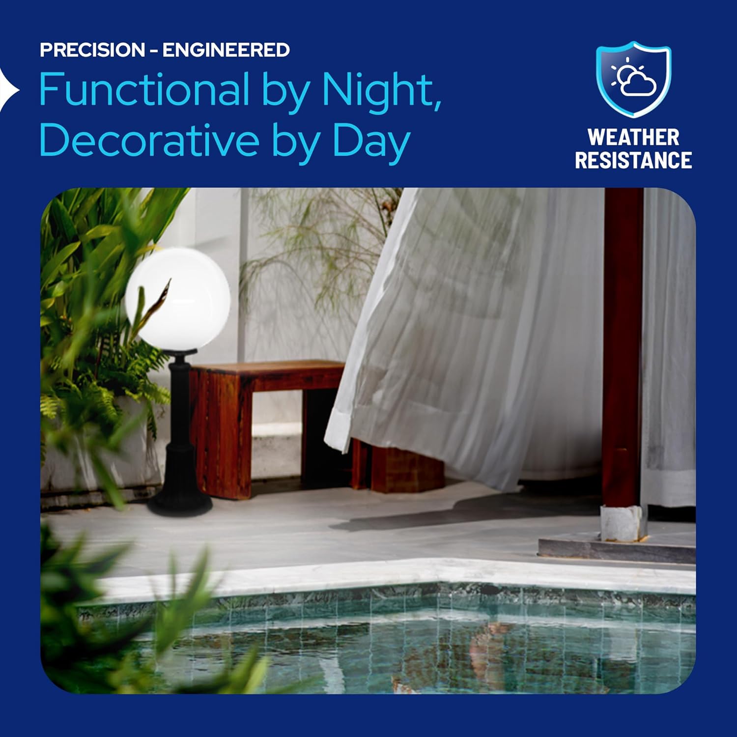 20" Custom Lamp Post Globe