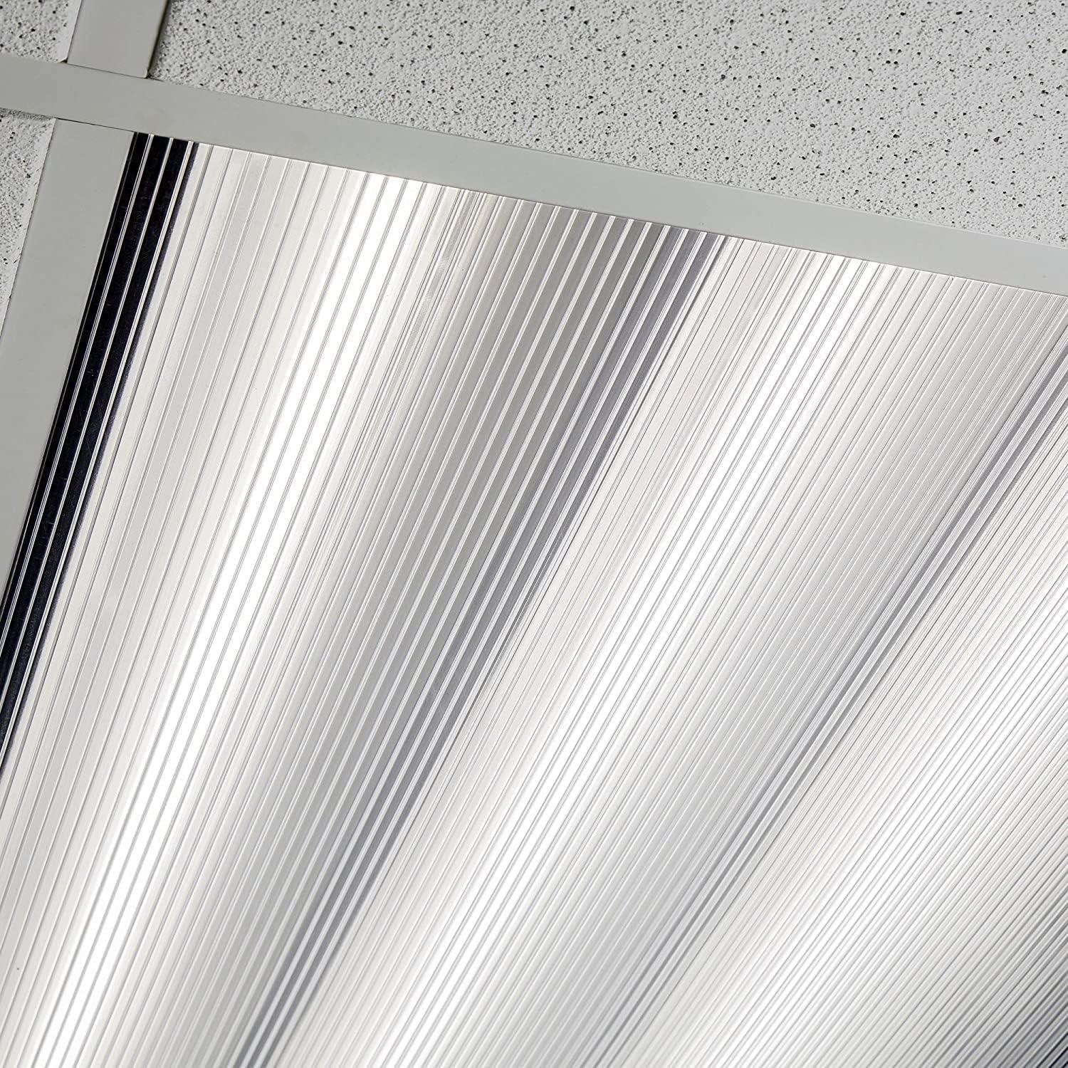 Thermoclear Fire Rated Elevator Light Lens installed in ceiling fixture