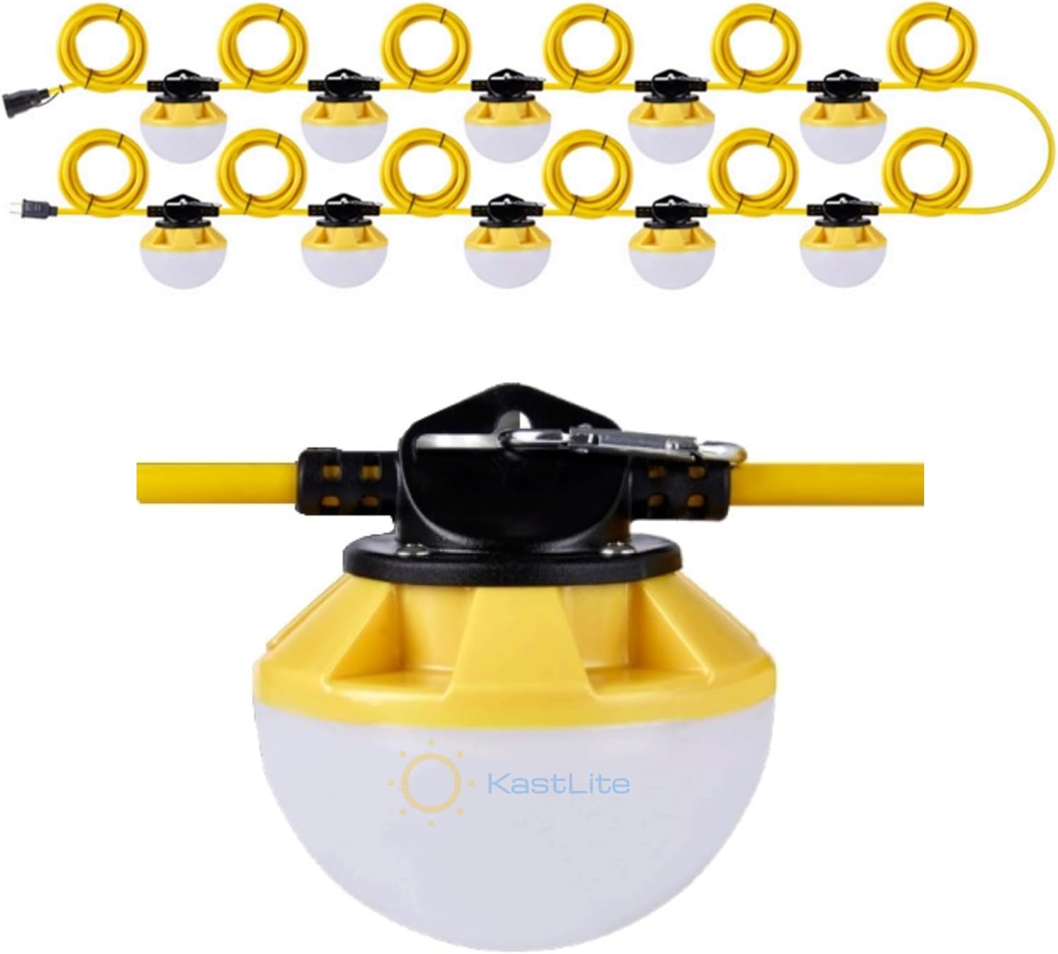 LED-9003-50K-10PK-182-G2 100FT 10-Bulb 120W 15000LM Temp Work LED String Lights