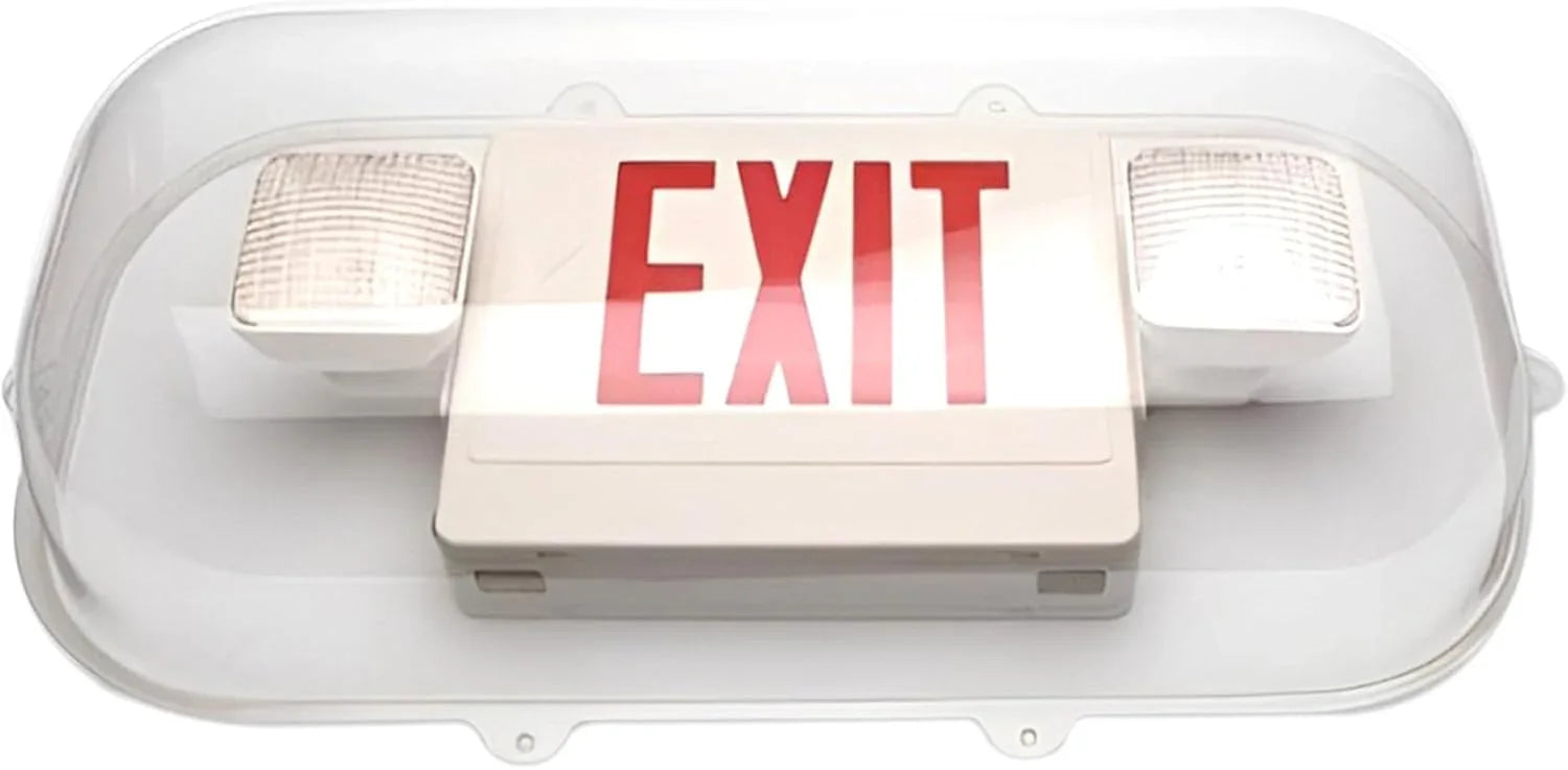 Clear Polycarbonate Emergency Exit Sign Cage