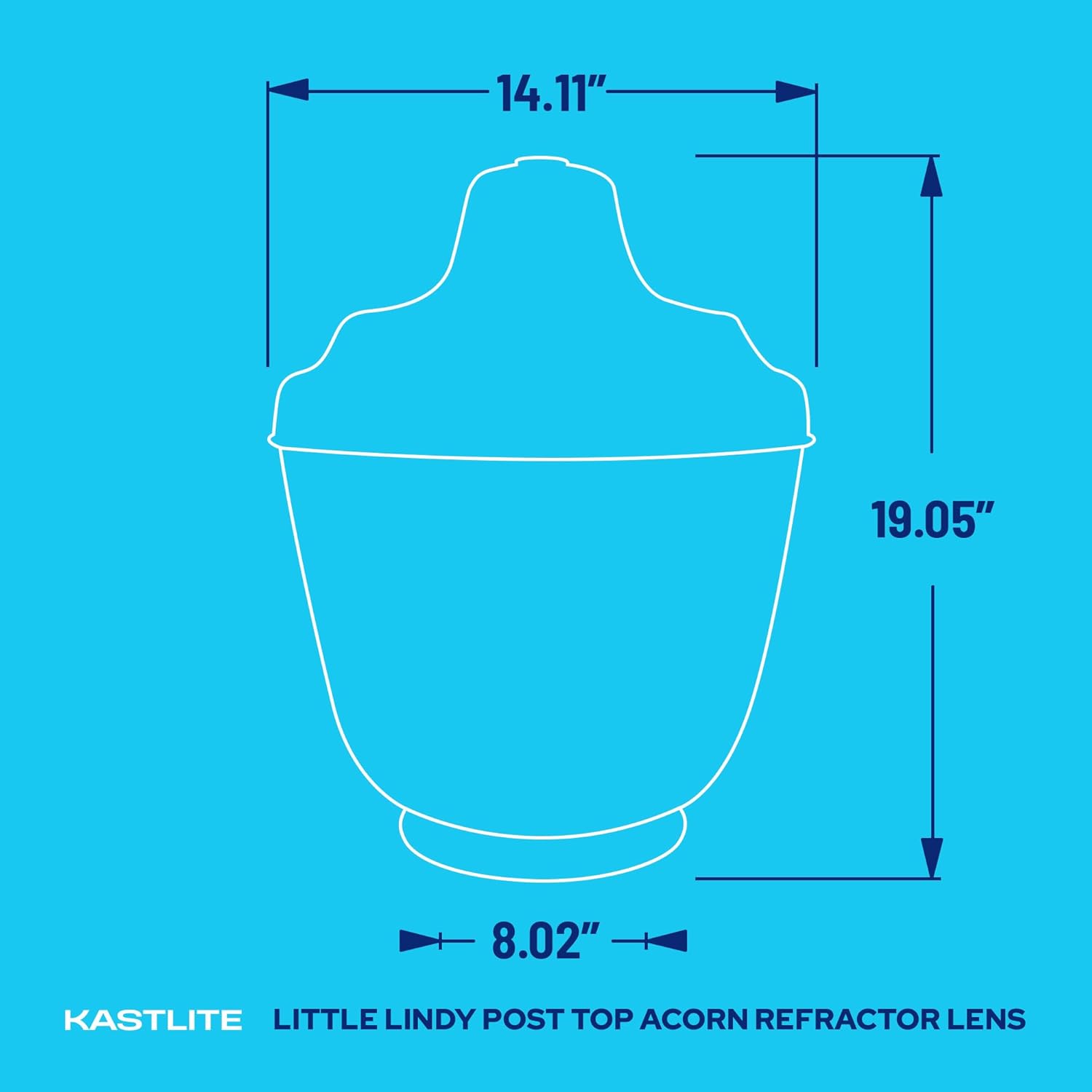Lamp Post Top Replacement Cover with 3-Way 3CCT