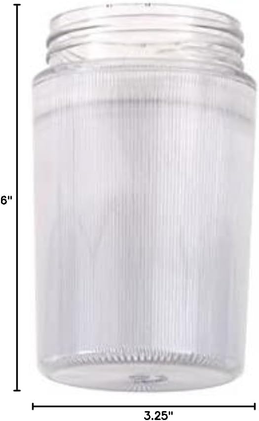 Acrylic Prismatic Jelly Jar with Threaded Neck