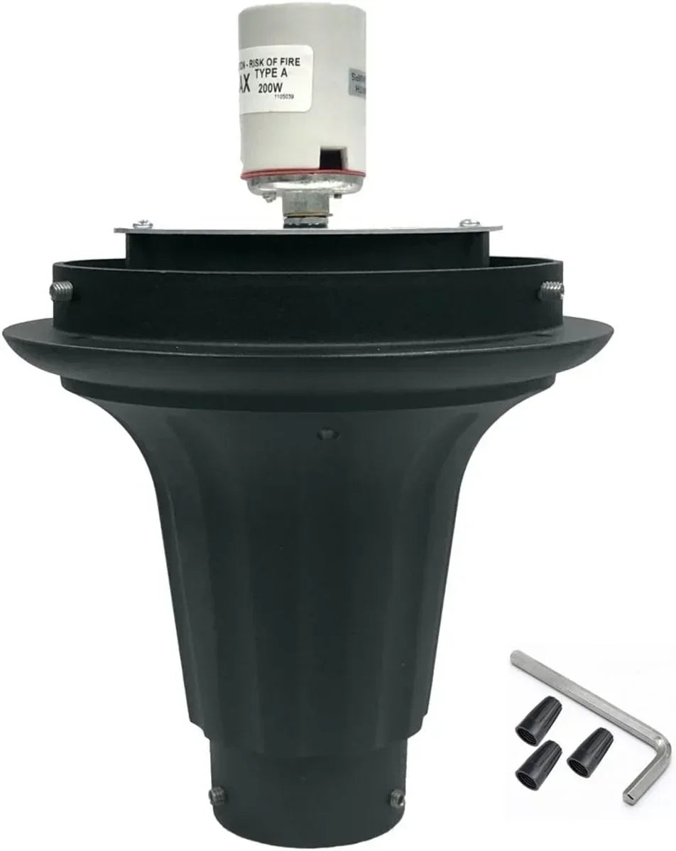 20" Premium Lamp Post Globe Combo Lighting Fixture