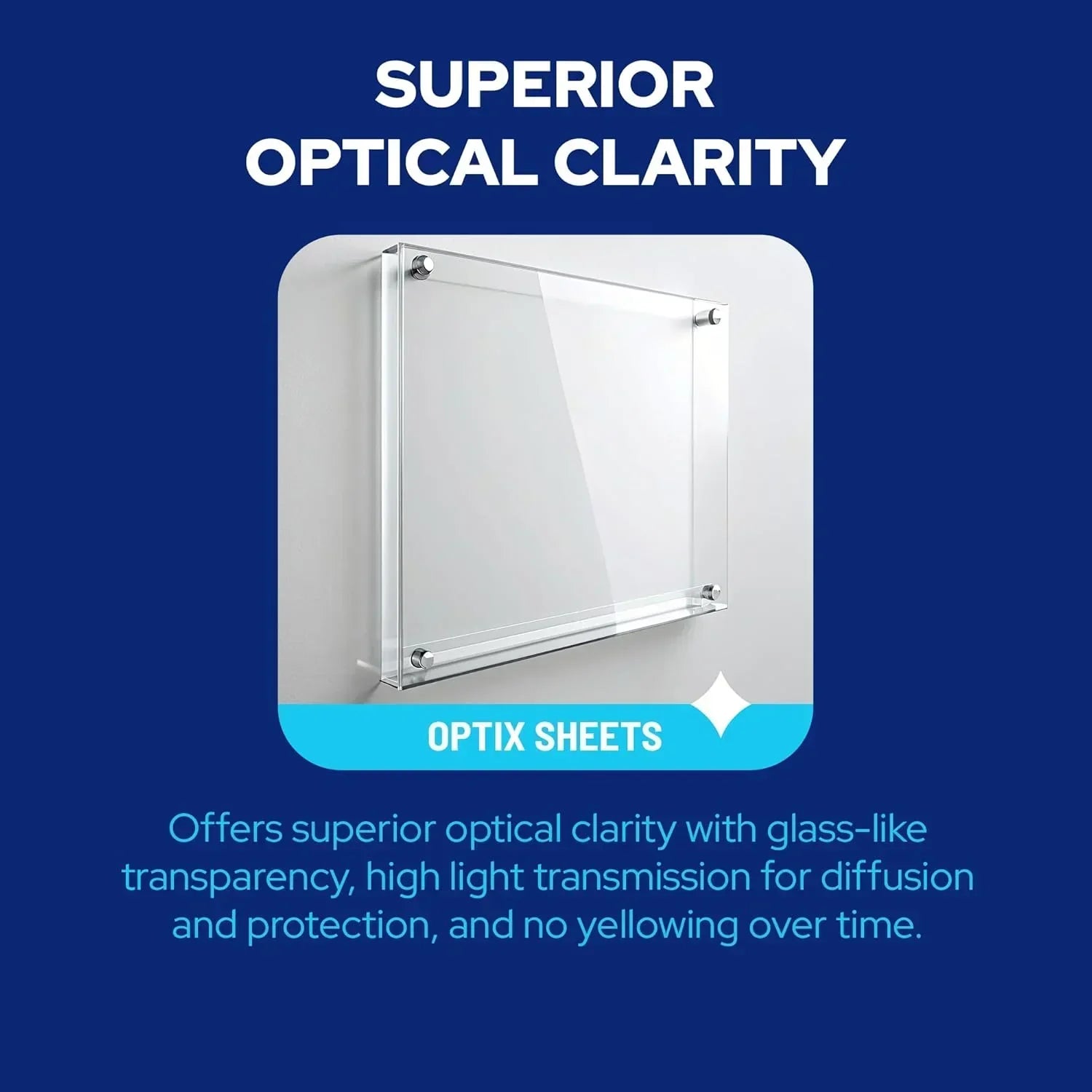 1/8" Thick Cut to Size Clear Acrylic Plexiglass Sheet showing thickness and clarity