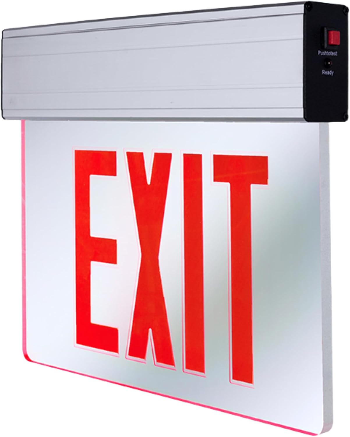 KastLite LED Emergency Edge-Lit Exit Sign, 180 Min Backup, Damp Rated