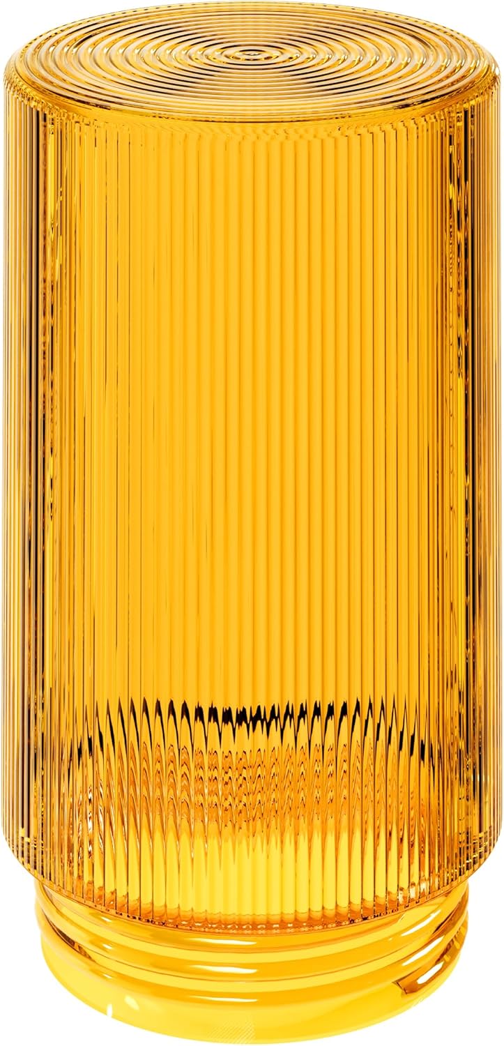 Acrylic Amber Jelly Jar with Threaded Neck