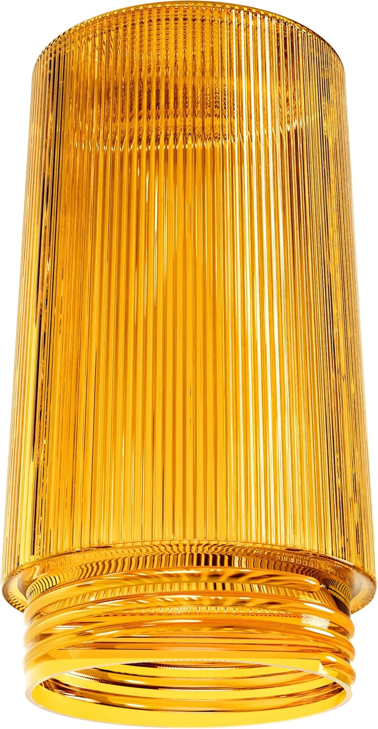 Acrylic Amber Jelly Jar with Threaded Neck