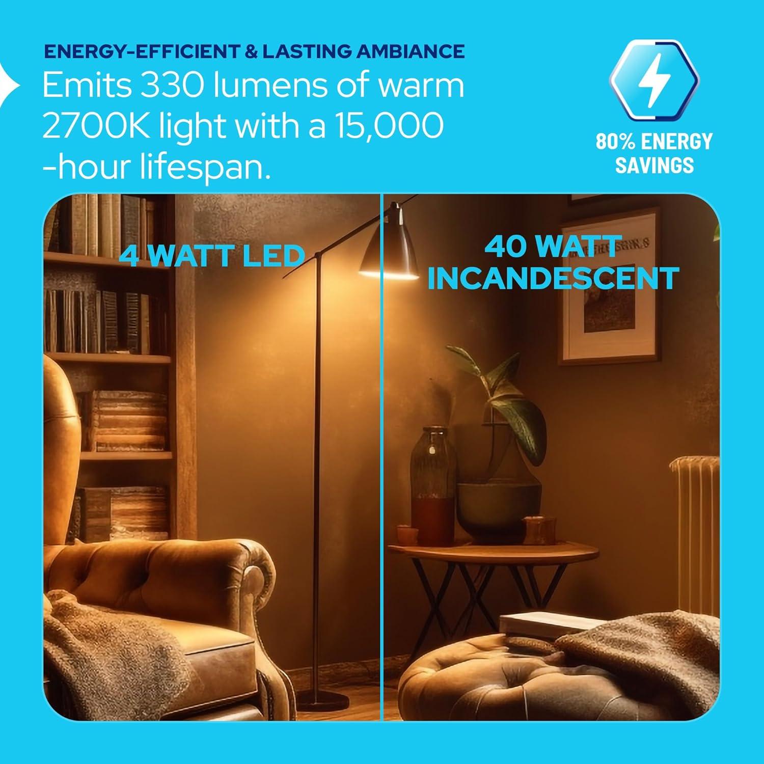 Dimmable B10 E12 LED Bulb Filament