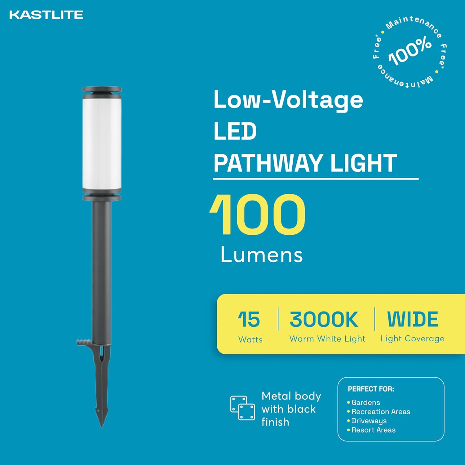 2.5W 100LM LED Path Bollard Light