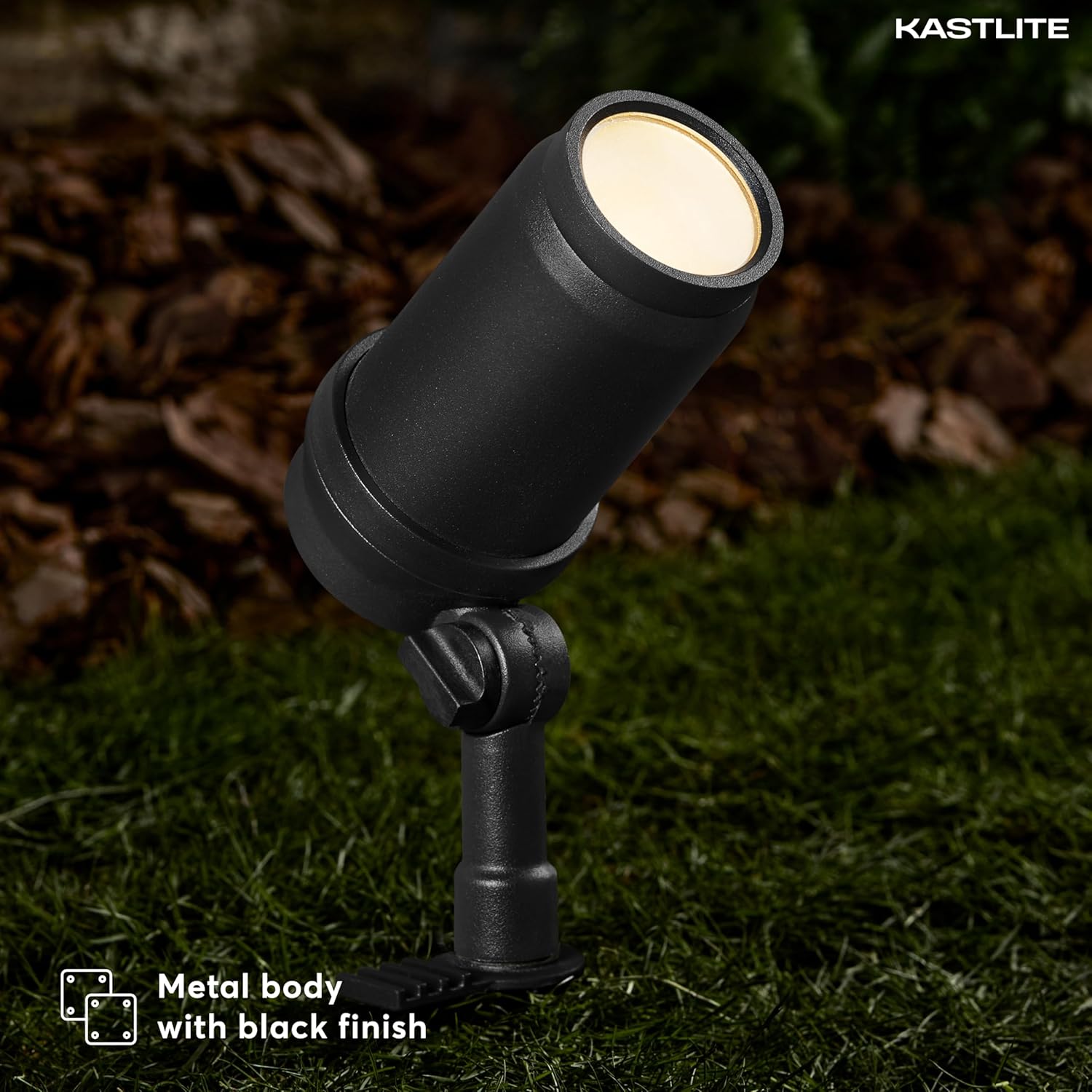 3.6W 400LM LED Spot/Flood Light with Black Finish for Pathway Garden Yard additional angle view