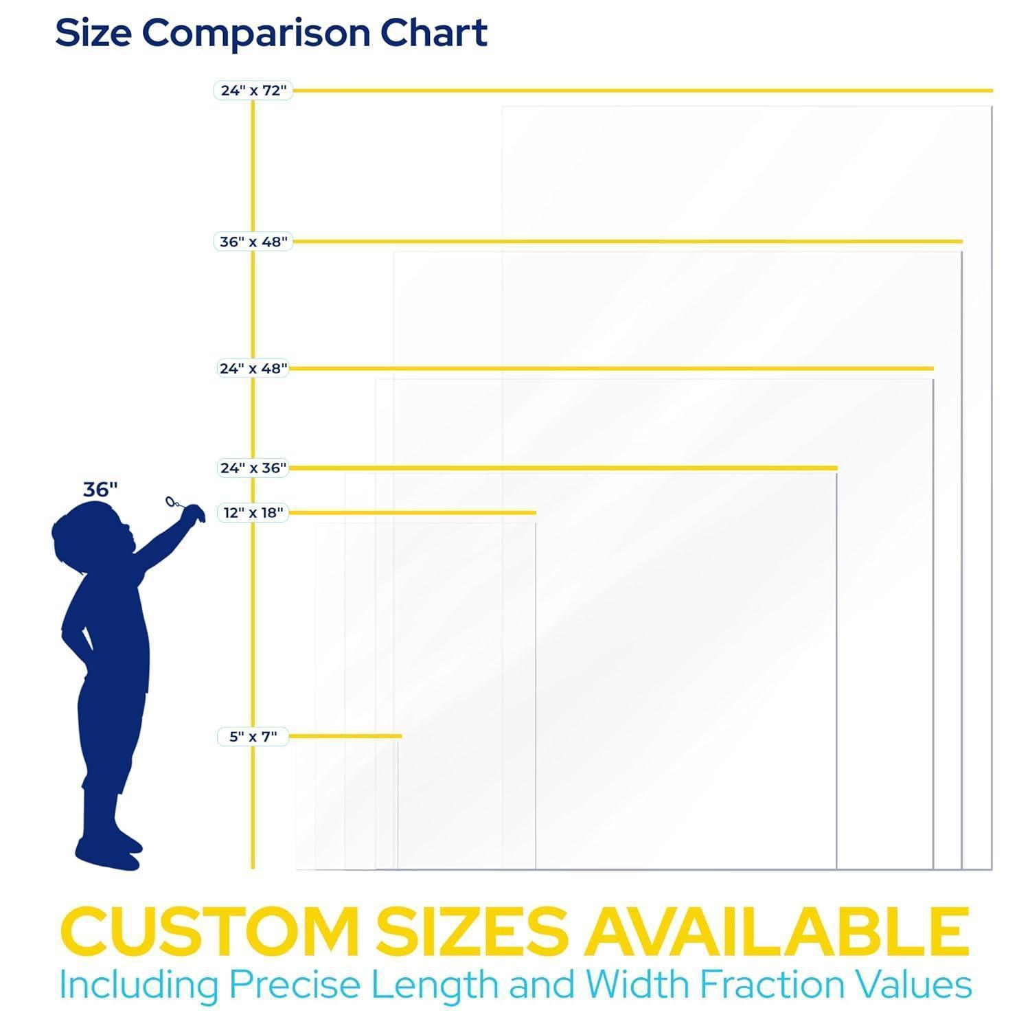 Custom Clear Polycarbonate Sheet | 1/4", 1/8", 1/16", 3/8" Thick | 1 Pack