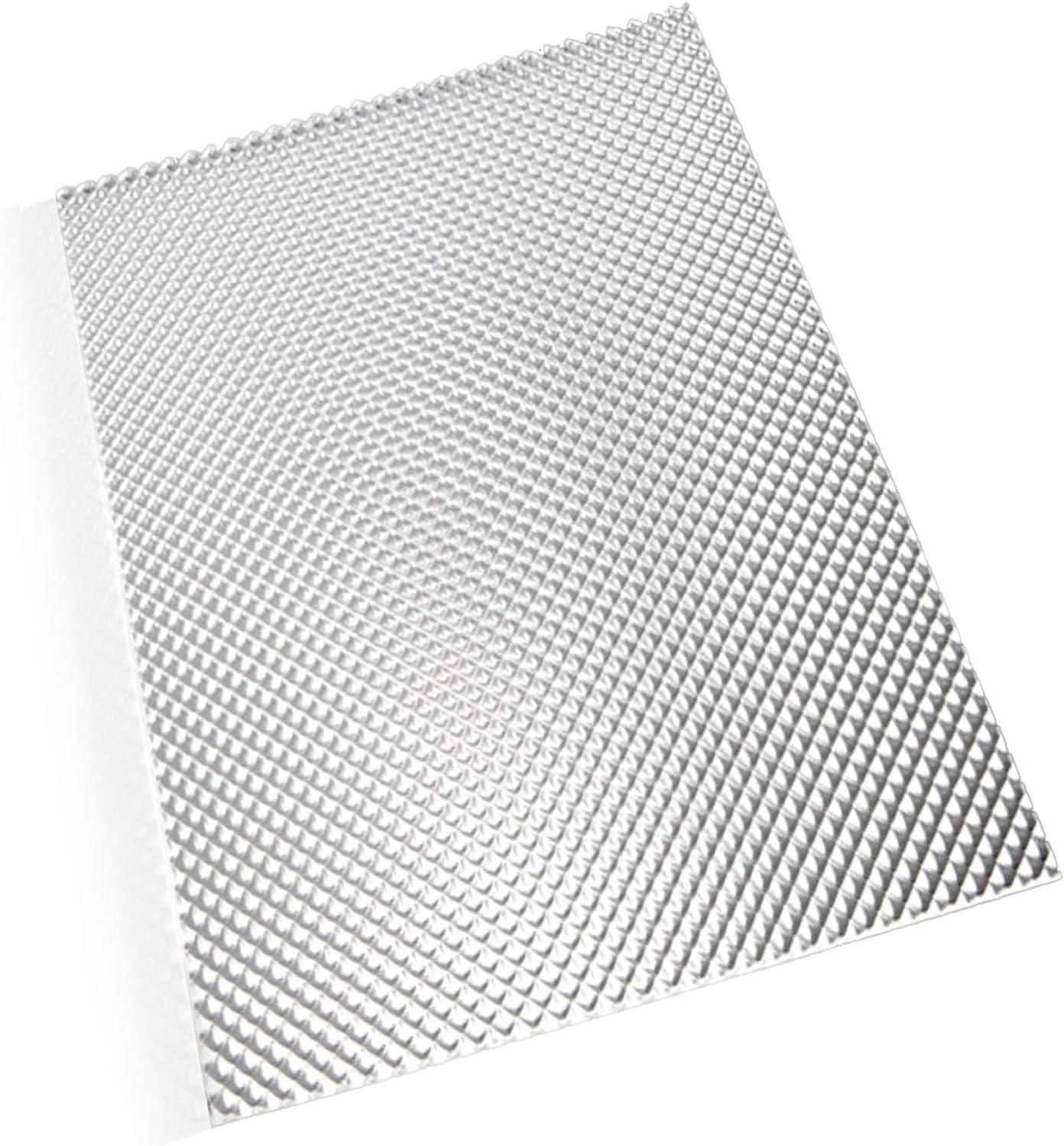 Clear Acrylic Prismatic Lighting Panel showing size and fit dimensions