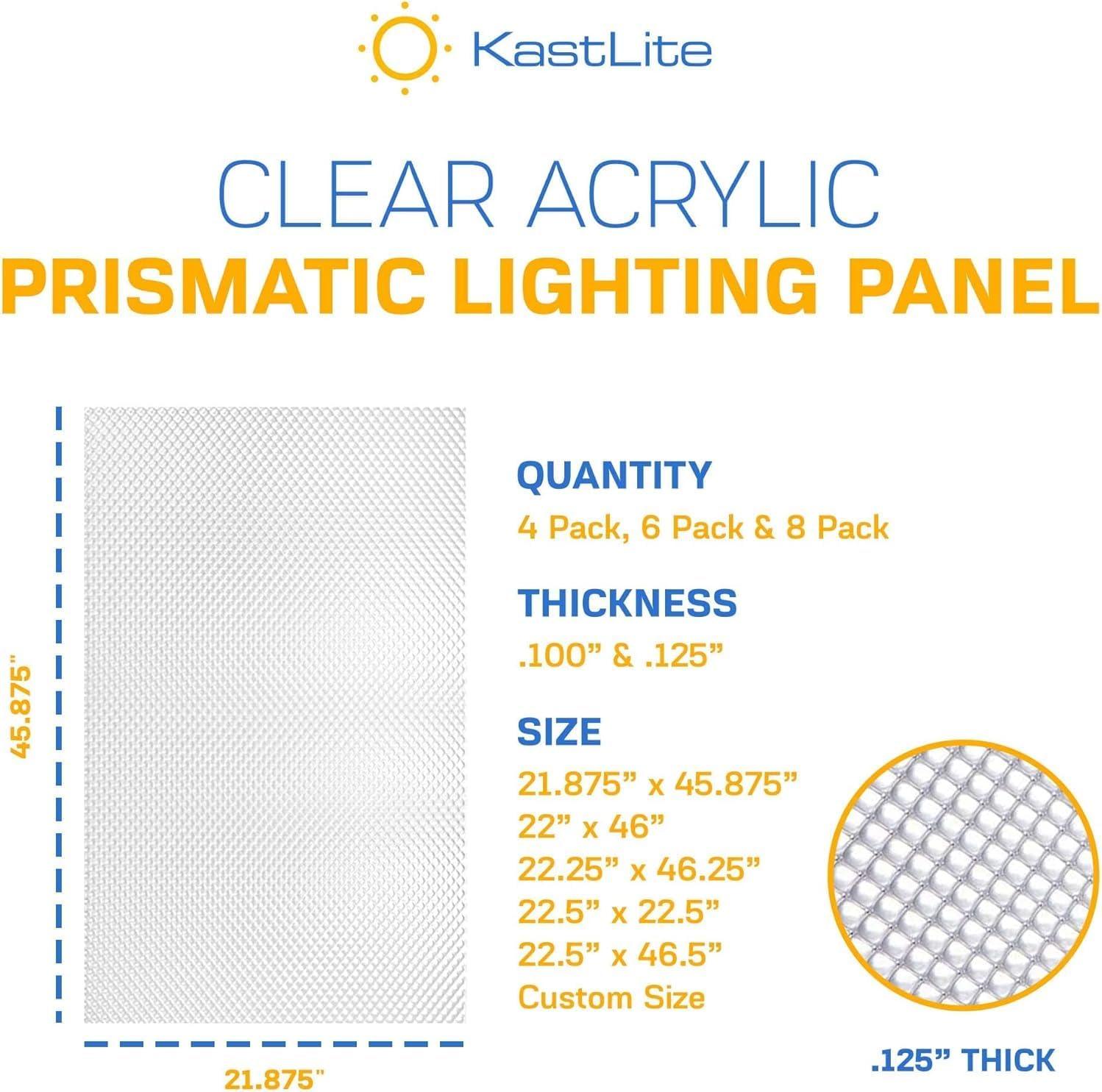 Custom Clear Acrylic Prismatic Lighting Panel