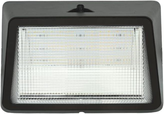 Outdoor Commercial High Output Refractor Wall Pack Light with Photocell Sensor