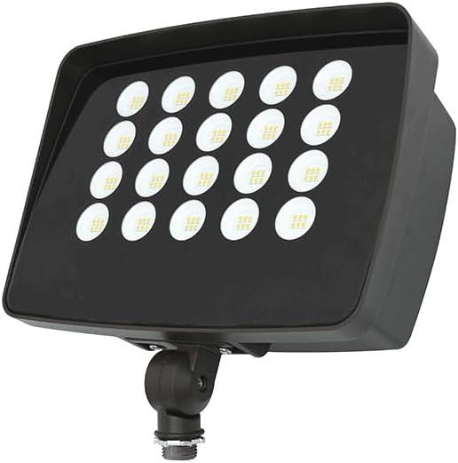 Commercial Outdoor Photocell LED Flood & Spot Light with Knuckle