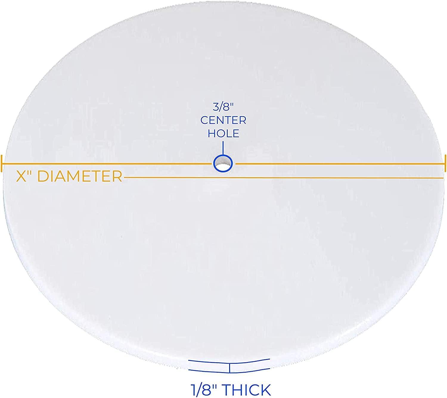 Round Lampshade Diffuser showing size and fit dimensions