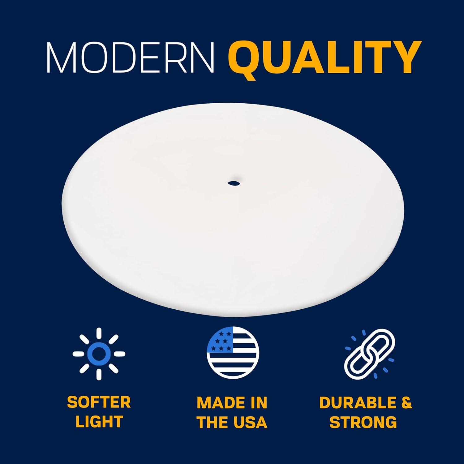 Round Lampshade Diffuser installed in ceiling fixture