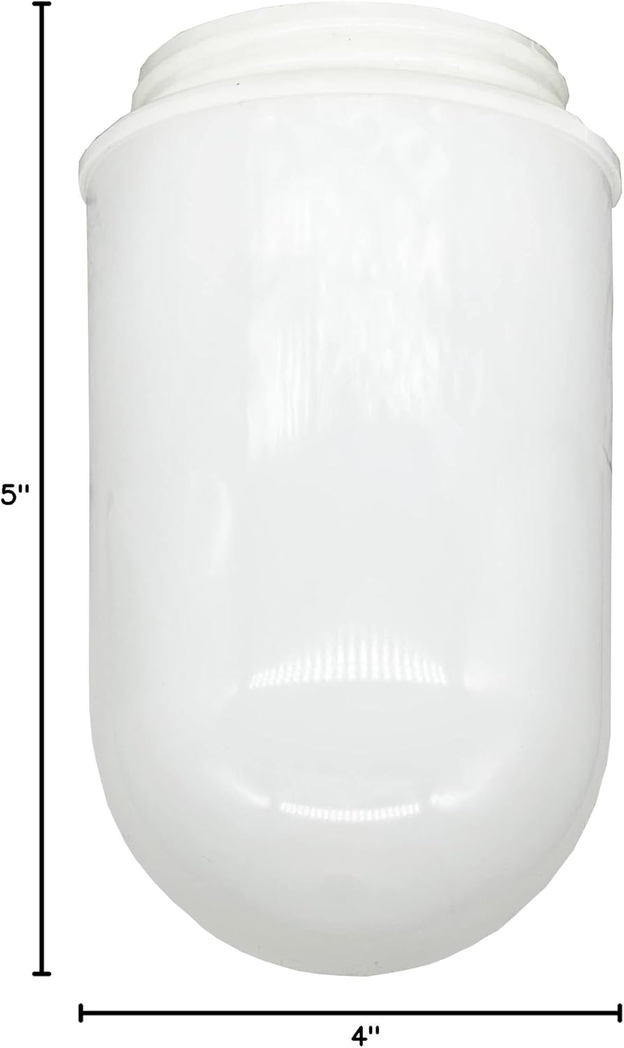 White Domed Jelly Jar with Threaded Neck
