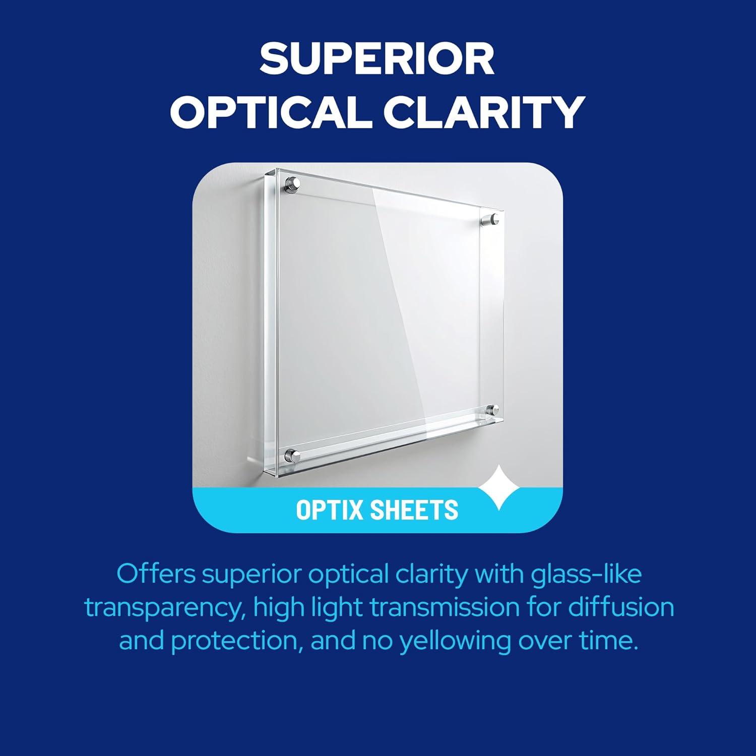 1/4" Thick Cut to Size Clear Acrylic Plexiglass Sheet | 1 Pack