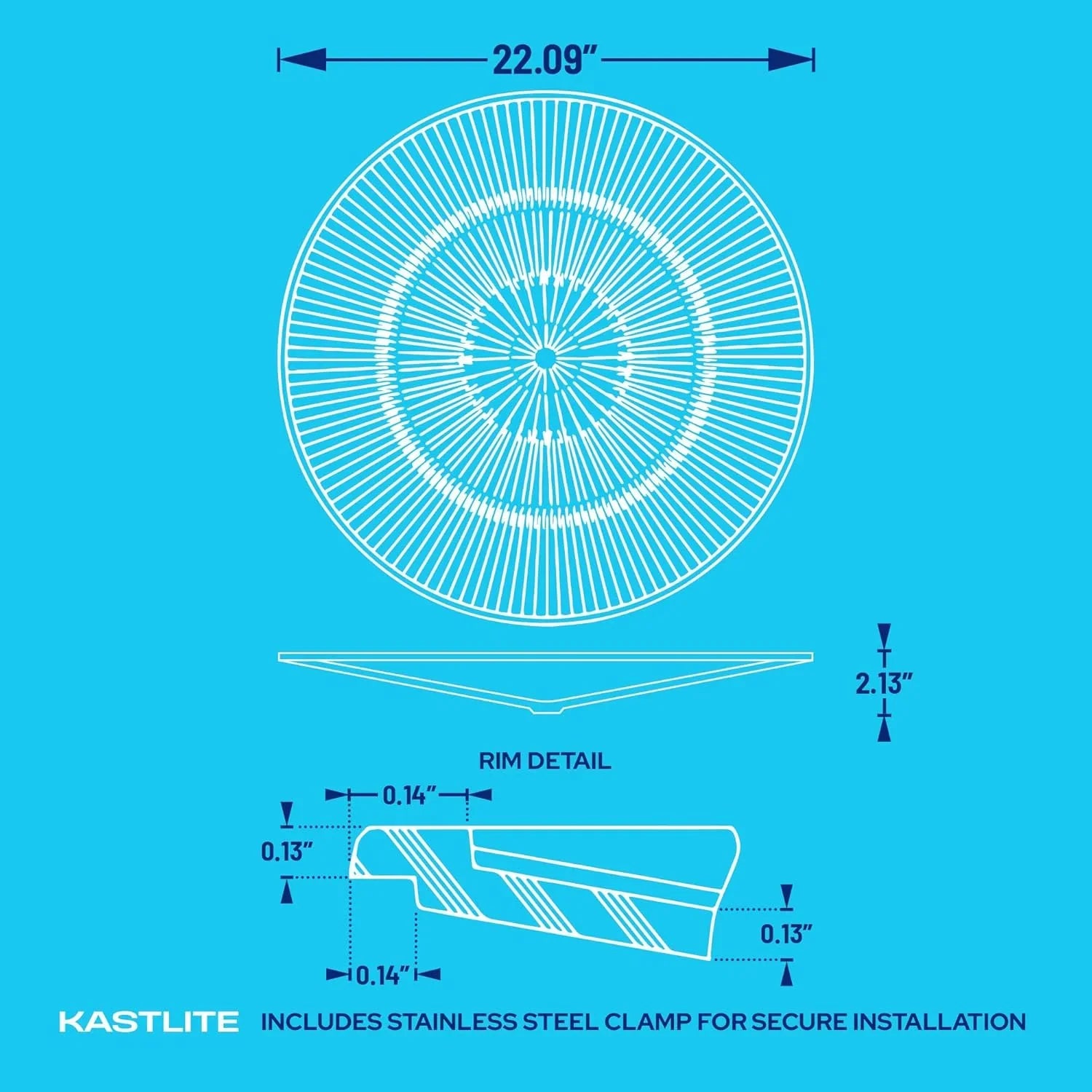 22" Acrylic Drop Light Fixture Cover Lens Replacement