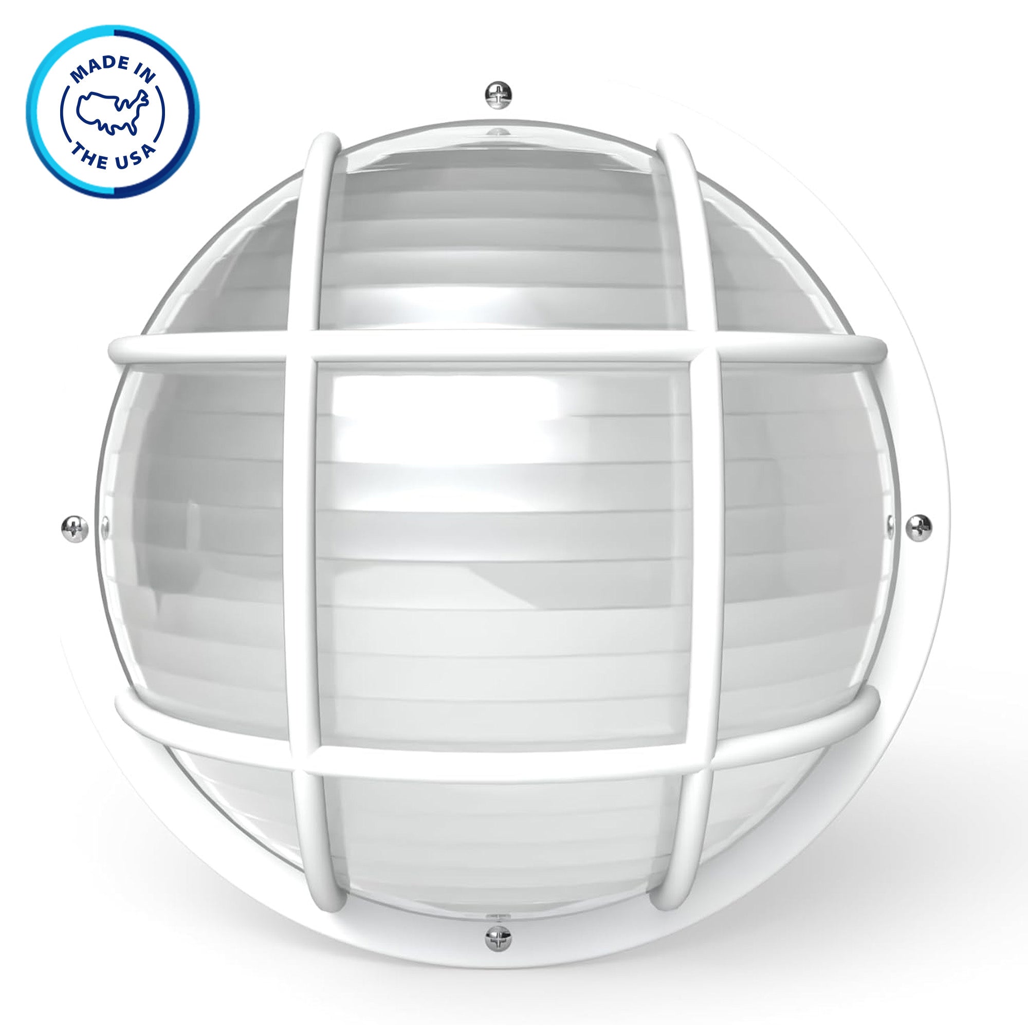 Round Nautical Outdoor LED Bulkhead Light Fixture