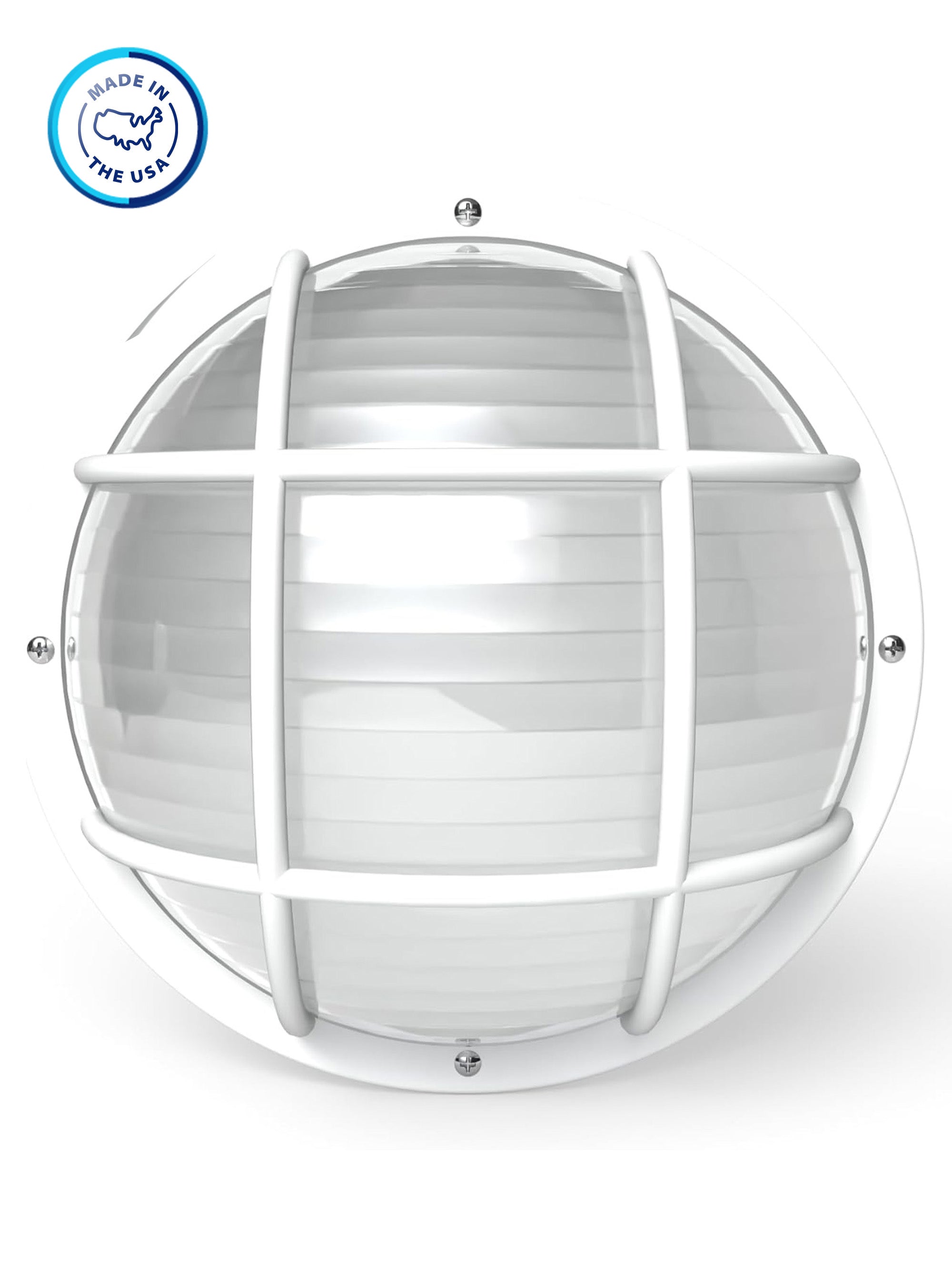 Round Nautical Outdoor LED Bulkhead Light Fixture