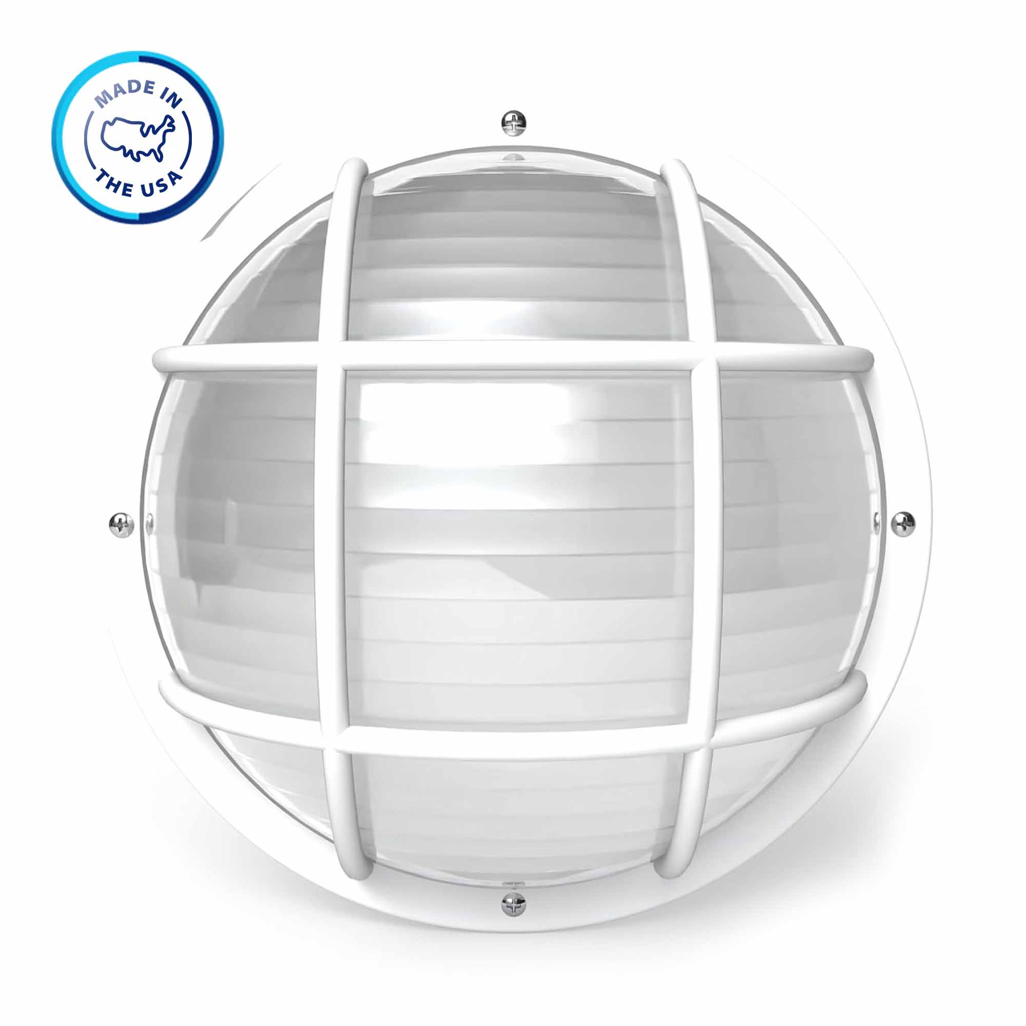 Round Nautical Outdoor LED Bulkhead Light Fixture