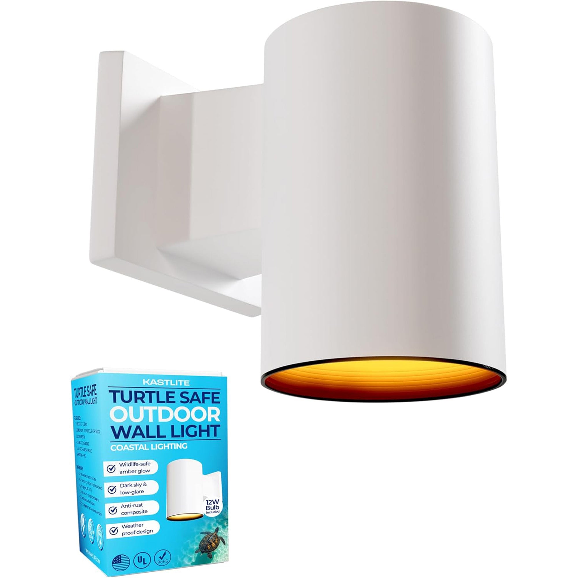Polycarbonate Turtle Light Wall Sconce
