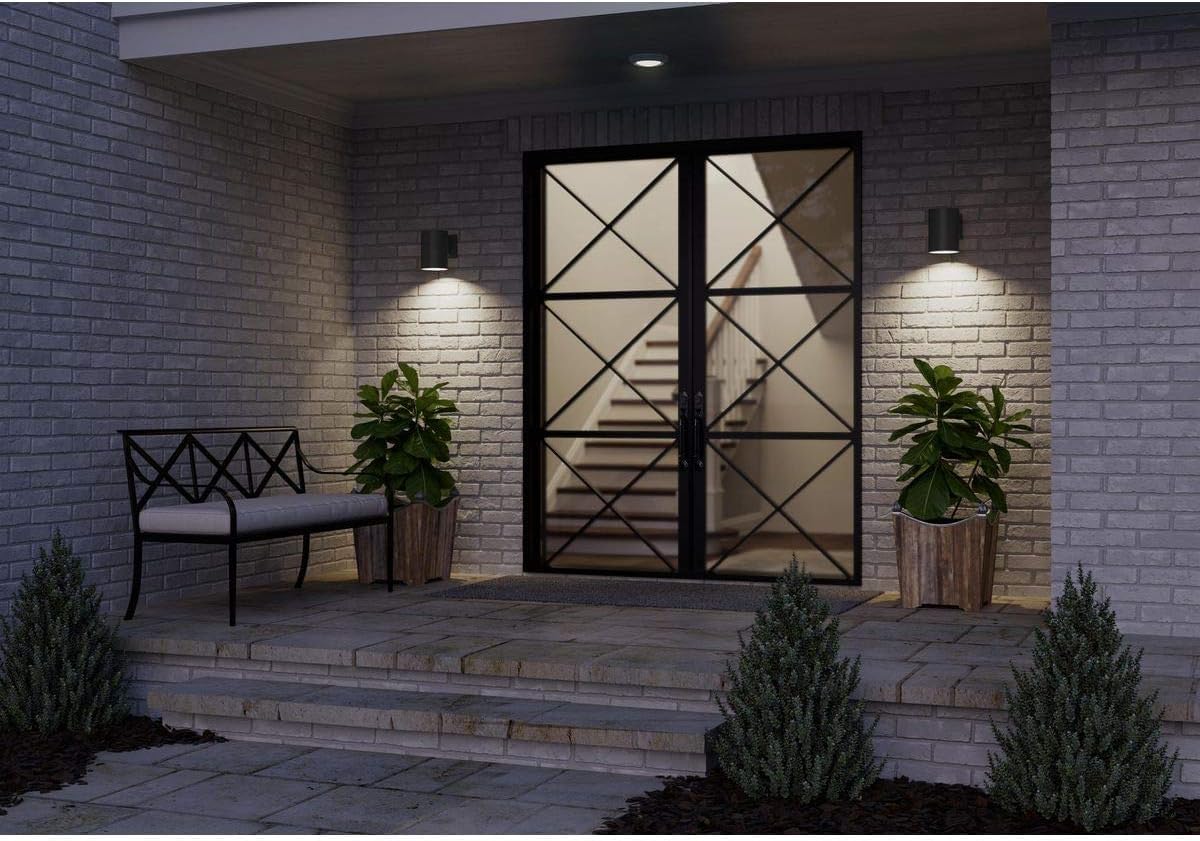 Polycarbonate Wall Sconce showing thickness and clarity