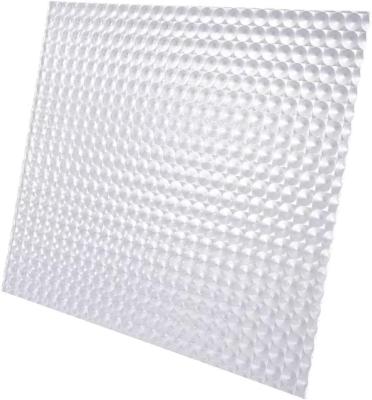 Clear Truss Shaped Prism Acrylic Flat Sheet Replacement Light Cover Panels | 4 Pack