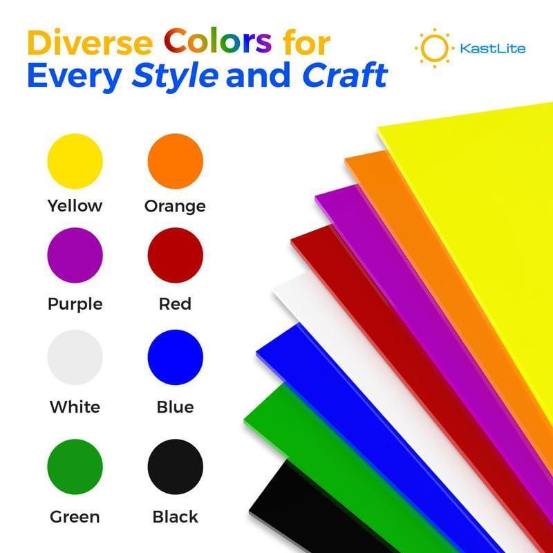 Colored Acrylic Sheets Nominal | 2 Pack