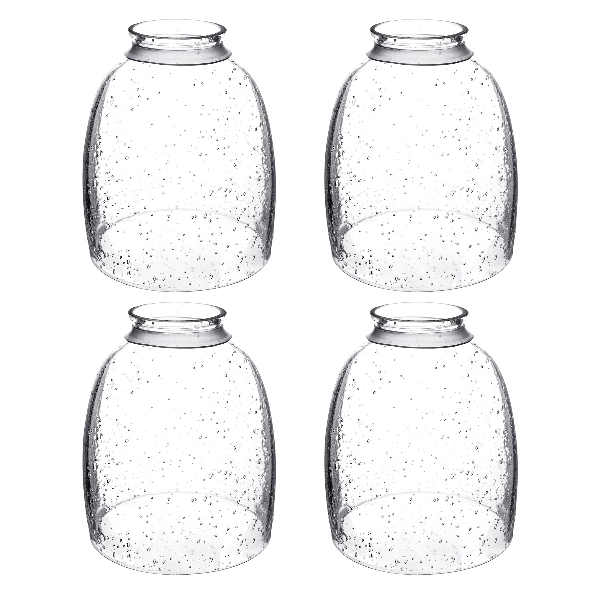 Clear Seeded Glass Shade Replacement