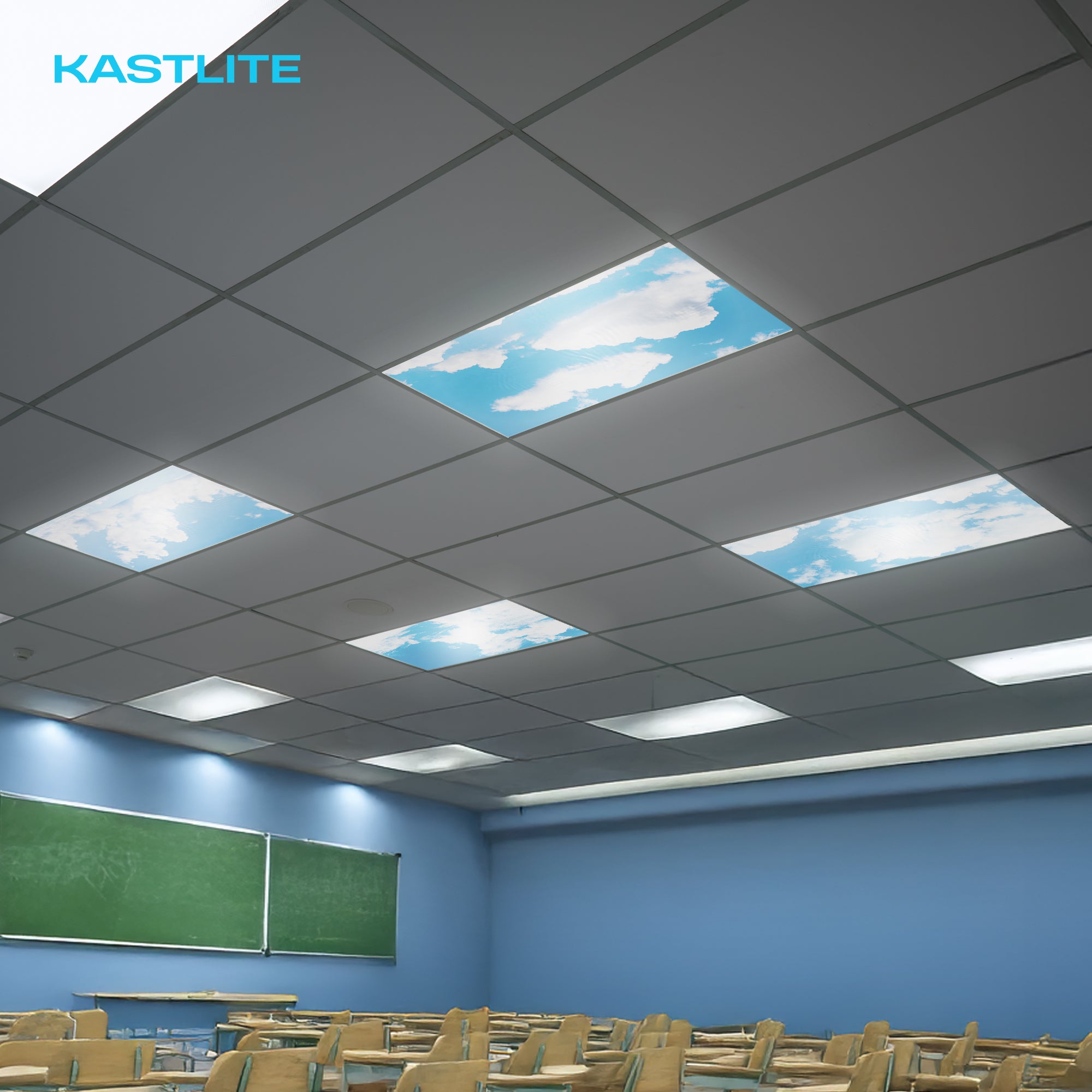 KastLite 4-Pack Fluorescent Light Covers for Ceiling Lights