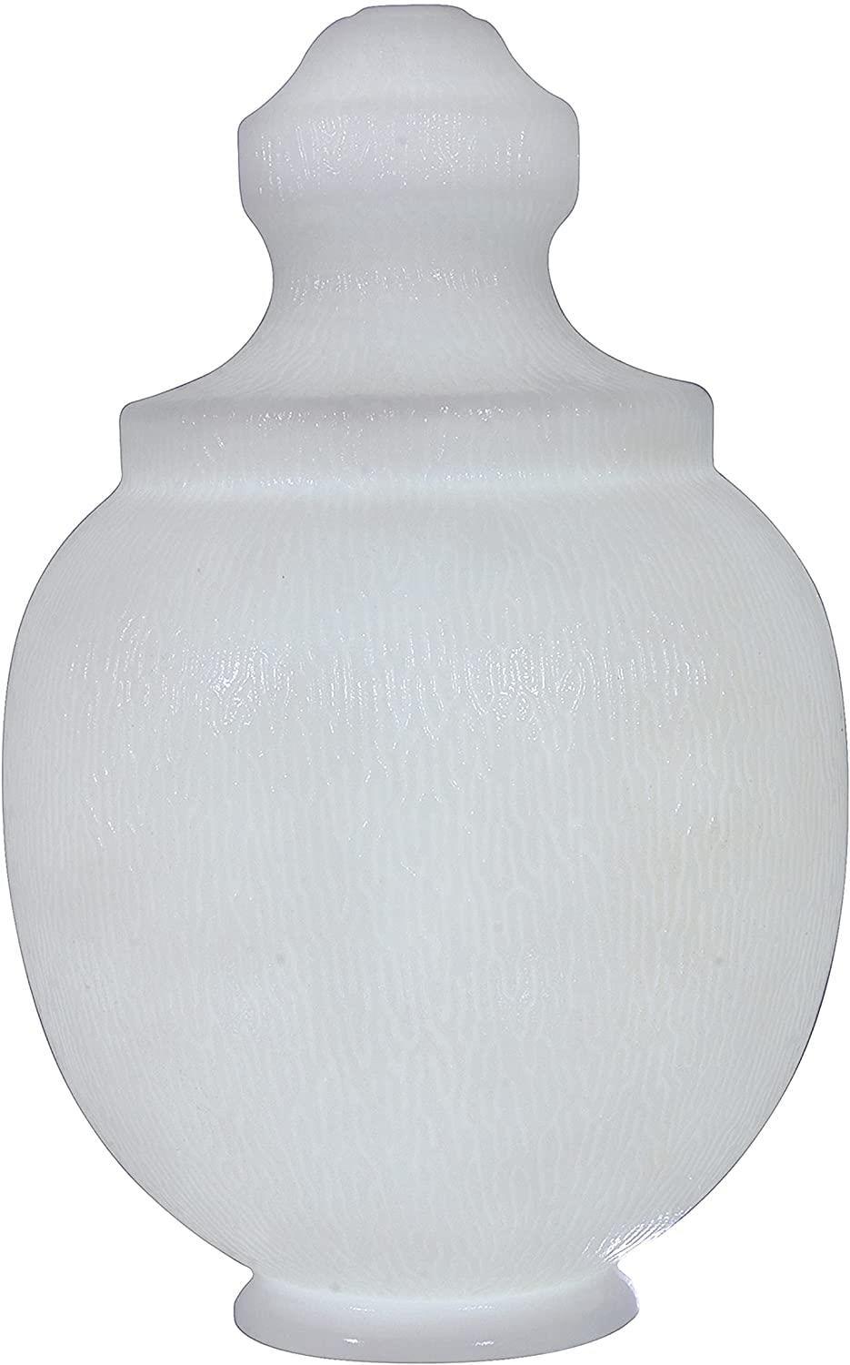 FP108PEW White Polyethylene Acorn with 4" Fitter Neck