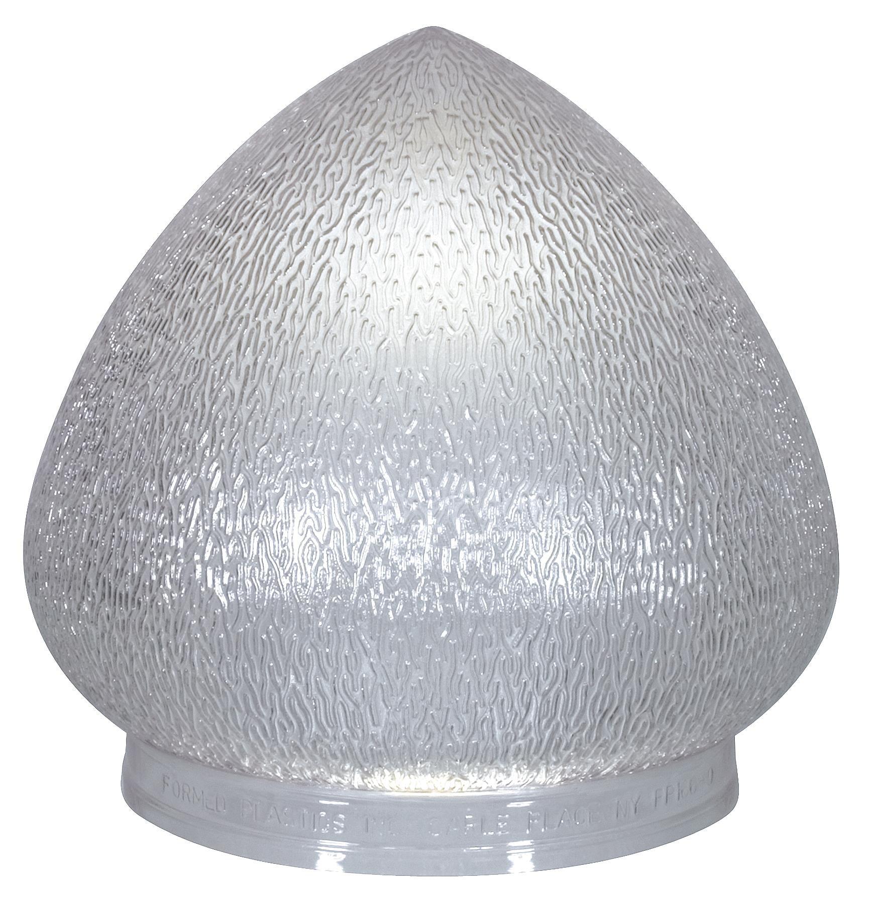 FP166PCC by KASTLITE Acrylic Clear Tear Drop Globe