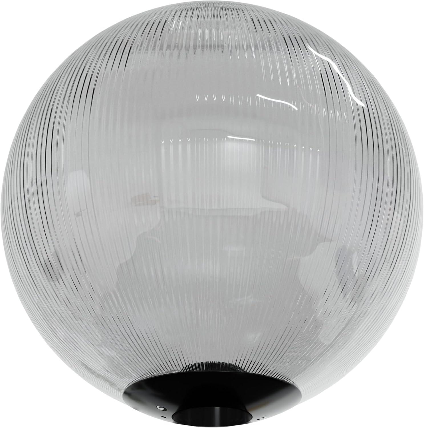 12" Globe Combo installed on lamp post fixture