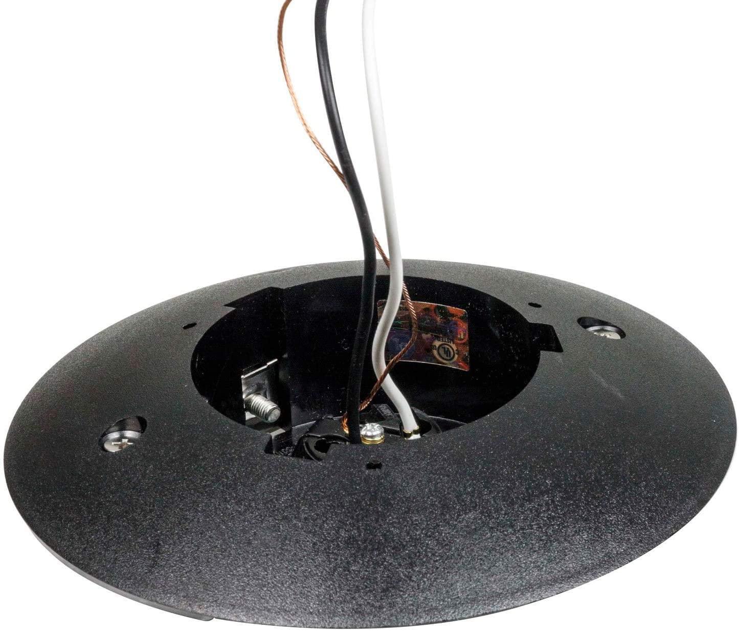 20" Globe Combo installed on lamp post fixture
