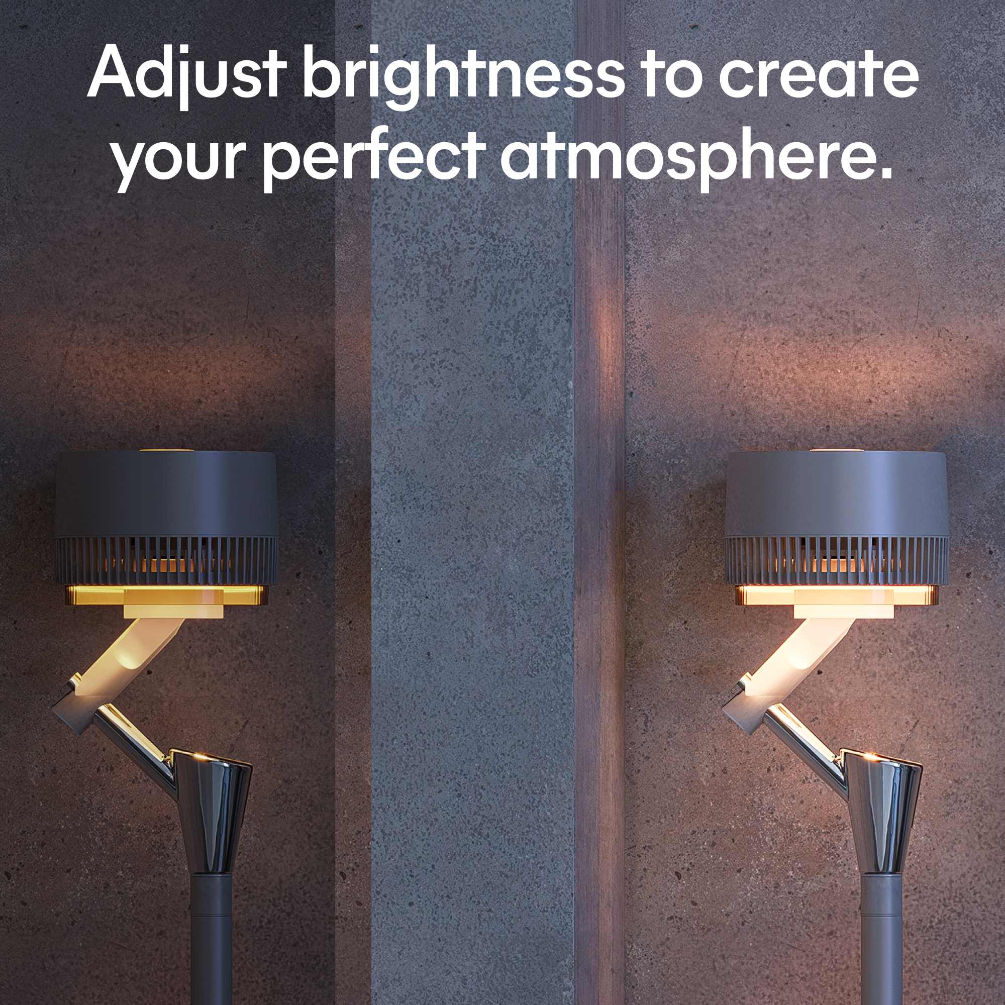 AirGlow Fan Lamp Cool Illuminate Matte White and Nickel