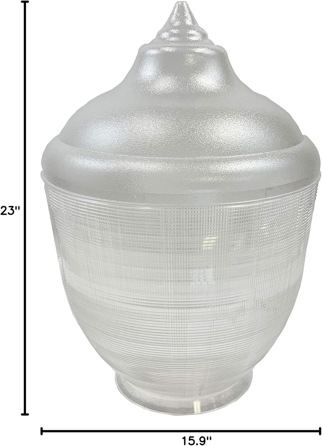 86280 Acrylic Clear Acorn with Fitter Neck