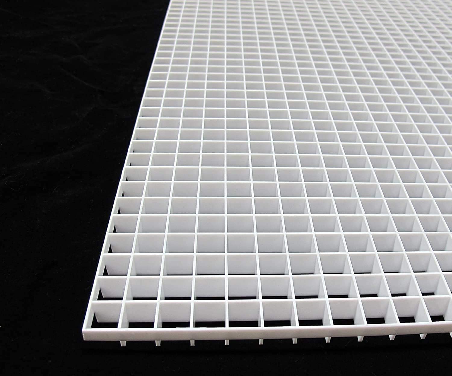 Egg Crate Panel | Polystyrene | 21-3/4" x 21-3/4" with 1/2" x 1/2" x 3/8" Cell Size
